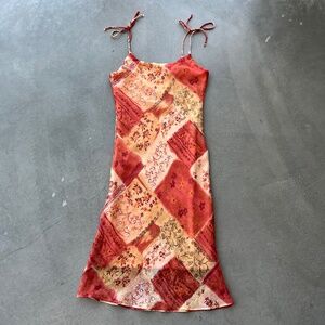 Y2K paisley dress